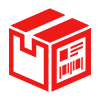 red delivery box with package contents and shipping labels representing 10 ways to ship safely